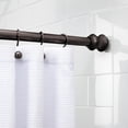 thumbnail image 2 of Mainstays Easy Up Adjustable Decorative Tension Shower Curtain Rod, 2 of 5