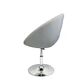 thumbnail image 2 of Nicer Furniture Rounded Faux Leather PU Height Adjustable Leisure Swivel Bar Stool in White, 2 of 3