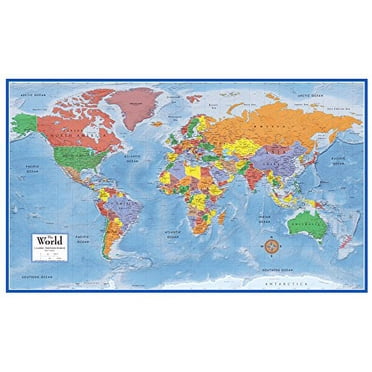 48x78 World Classic Premier Wall Map Mega Poster Laminated