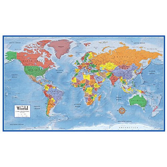 Affiche Méga 48x78 World Classic Premier Wall Map