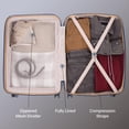 thumbnail image 3 of 3-Piece Hardside Luggage Set: 28 Inch, 24 Inch Large Suitcases with wheels and 20 Inch Carry On Luggage, 3 of 9