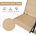 thumbnail image 4 of Gymax 2-Person Porch Swing Adjustable Canopy Swing Chair w/ Tempered Glass Table, 4 of 6