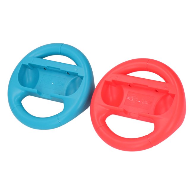 Game Controller Racing Steering Wheel Grip for Switch JoyCon, Universal Compatibility Enhances Racing Drifting with ABS Material and Portable Design