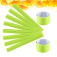 thumbnail image 4 of KAKOWELY Bracelet de Poignet en PVC 6 Pcs Bracelet de Poignet en PVC Bandes à Claquer Bandes Réfléchissantes pour Course de Nuit Brassards de Sécurité pour Marche Randonnée Jogging (Jaune) 11.81"X1.18"X0.04 Pouces, 4 of 4