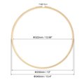 thumbnail image 2 of Unique Bargains 13' Round Bamboo Embroidery Hoop Circle Cross-Stitch Ring, 2 of 5