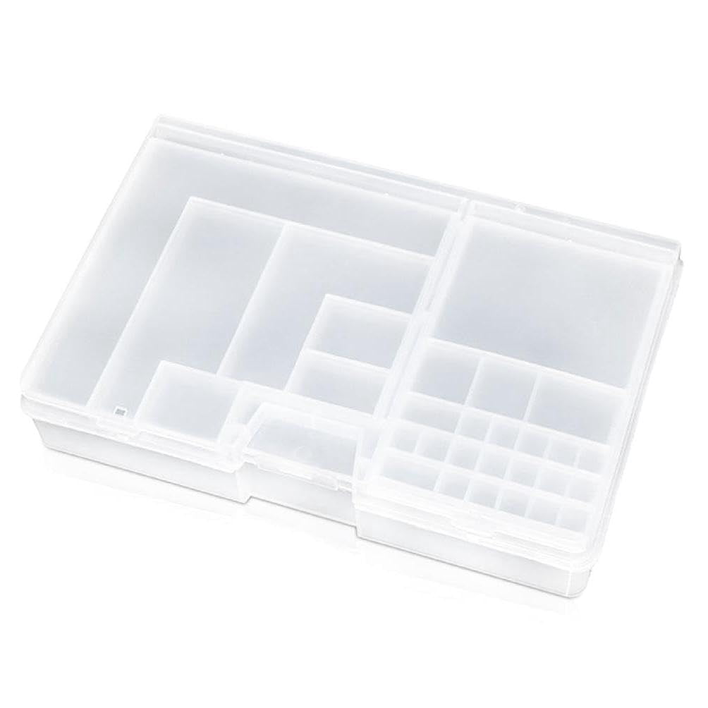 Plastic Lightweight Tool Storage Box Two-Layer Components Storage For Case Organizer Small Parts Tool Box
