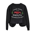 thumbnail image 4 of Meichang Sweatshirts de Noël pour Femmes Sweatshirts Graphiques Lettres Drôles de Noël Fête de Noël Manches Longues Col Rond Pullover Sweatshirt Surdimensionné pour Femmes, 4 of 4