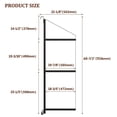 thumbnail image 2 of BeesClover Adjustable 3-Tier Shipping Container Shelf Brackets – Heavy-Duty 1100LBS Capacity, 22" D x 60" H, Black Powder-Coated Steel, Removable D-Ring Hanging, Rust-Resistant, 2 of 7