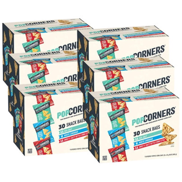 PopCorners Croustilles de Maïs Soufflé Aromatisées Assortiment 30 X 28 g (6/caisse)