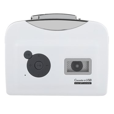 Convertisseur Cassette vers MP3, Léger et Portable, Transfère les Anciennes Cassettes vers Clé USB, Lit la Musique sur Ordinateur, Lecteur MP3, Haut-Parleur Portable, Charge Facile