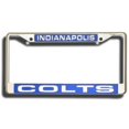 thumbnail image 1 of Cadre de Plaque d'Immatriculation Chromée Découpée au Laser des Indianapolis Colts, 1 of 2