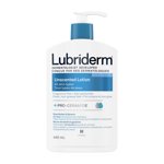Lotion Lubriderm sans parfum, beurre de karité et glycérine, peau sèche, mains, crème hydratante pour le visage, sans parfum