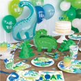 thumbnail image 2 of Unique Industries' Blue & Green Dinosaur Round 7" Paper Dessert Plates, 8ct, 2 of 2