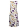 thumbnail image 4 of Ovzne Robes d'Été pour Femmes Robe Mode pour Femmes Vacances Été Couleur Unie Sans Manches Robe de Fête de Plage Robe Grande Taille Robe Imprimée Liquidation, 4 of 6