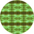 thumbnail image 1 of Ahgly Tapis d'Intérieur Lavable en Machine Carré Vert, 3 Pieds Carré, 1 of 7
