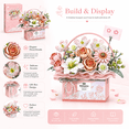thumbnail image 3 of Tradeopia 1,212-Piece Gift Box Pink Flower Mini Building Kit, 3 of 5