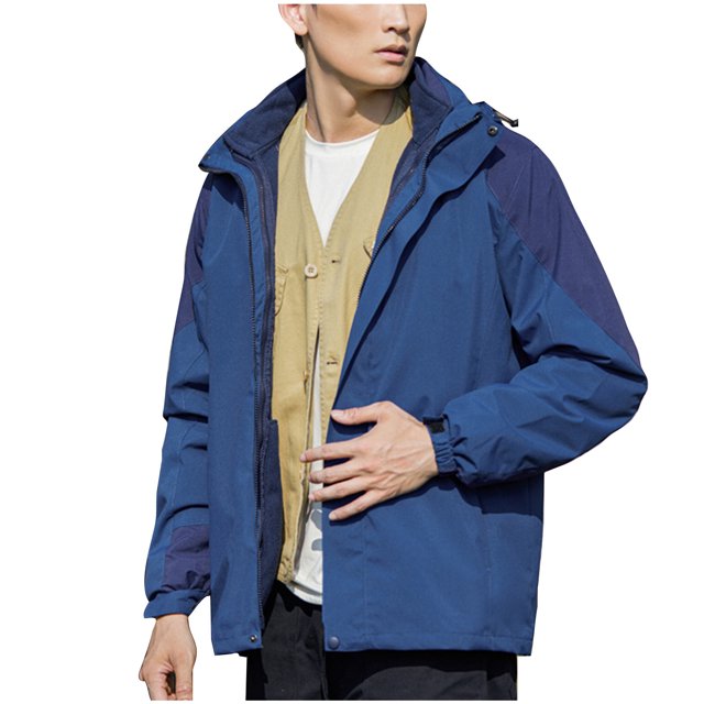 LOVZFMLL Jackets for Women Ladies Fleece Thickened Warm Hooded Reversible Jacket