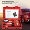thumbnail image 2 of 8Pcs G326 Car Bicycle Petrol Gas Engine Cylinder Compressor Pressure Tester Gauge Test Set, 2 of 12
