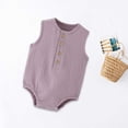 thumbnail image 3 of Birdeem 3-24 Months Jumpsuit Summer Gauze Thin Sleeveless Newborn Clothes Rompers, 3 of 12