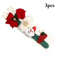 thumbnail image 2 of Pinces à Cheveux de Noël Festives : Barrette pour Cheveux 3 Pcs, Accessoire pour Cheveux avec Bande à Claquer, 2 of 6