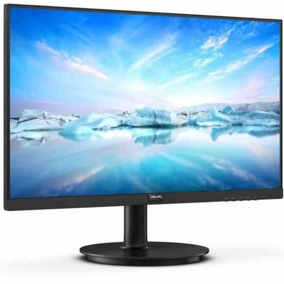 Refurbished Philips V-line 27" Full HD 1920x1080 VA LED Monitor, 100Hz Refresh Rate, Adaptive Sync, HDMI & VGA, Textured Black