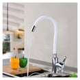 thumbnail image 3 of Silica Gel Nose Kitchen Sink Faucet Multiple Colors Available Hot Cold Water Mixer Tap Any Direction Rotating Deck Mount ,Effortless Installation, 3 of 7