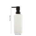 thumbnail image 3 of yulier 350ml Soap Dispenser for Bathroom and Kitchen, Modern Striped Style Hand Soap Body Wash Dish Soap Dispenser with Pump, Refillable Pump Bottle, White, 3 of 6