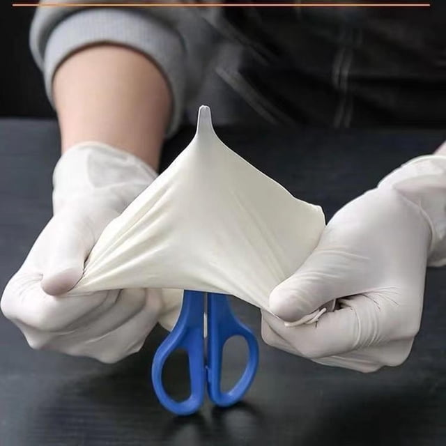 Gloves Heavy Duty Powder Disposable Nitrile Exam Gloves for Use - 100 Pack Basic Clean Examination 100PCS