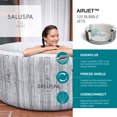 thumbnail image 2 of SaluSpa Cascade de Spa à LED avec Bestway Fiji AirJet Spa Gonflable, Gris, 2 of 12