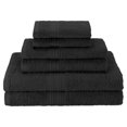 thumbnail image 1 of Superior EF-HAND BK Eco-Friendly 100 Percent Ringspun Cotton Hand Towel Set - Black, 6 Pieces, 1 of 1