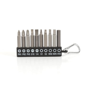 WorkPro Screwdriver bit Set - 10 Piece,Cr-V,2" Length