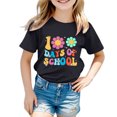 thumbnail image 4 of FhsagQ le 7 Juillet Garçon et Fille Mode Décontractée Imprimé Col Rond Ample Manche Courte T-Shirt Haut Tout-Petit Filles Printemps le 7 Juillet T-Shirts 6T Filles Chemises d'Été Taille 8/9 Pâques Noir 8-9 Ans, 4 of 4