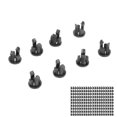 thumbnail image 4 of 200 Pcs Light Emitting Diode Holder 3mm LED Lamp Holder Nylon66 Black Bezel Mount LED Clip, 4 of 14