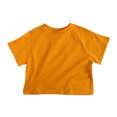 thumbnail image 1 of T-Shirts à Manches Raglan Unies Unisexes pour Enfants, Hauts Décontractés Légers à Col Rond pour Enfants, Été, 1 of 7