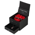 thumbnail image 2 of LSLJS Valentines Day Gifts, Rose Gift Box Lover Proposal Gift Jewelry Ring Rose Box Small Rose Necklace Gift Box, Gift Box, 2 of 6