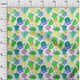 thumbnail image 3 of oneOone Rayon Light Green Fabric Cactus Sewing Craft Projects Fabric Prints By Yard 56 Inch Wide, 3 of 5