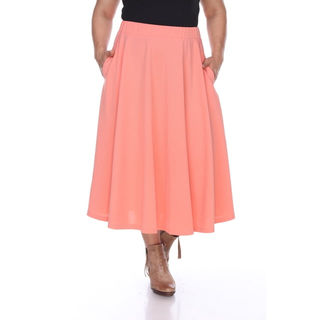 White Mark Jupe Midi Évasée Tasmin pour Femmes