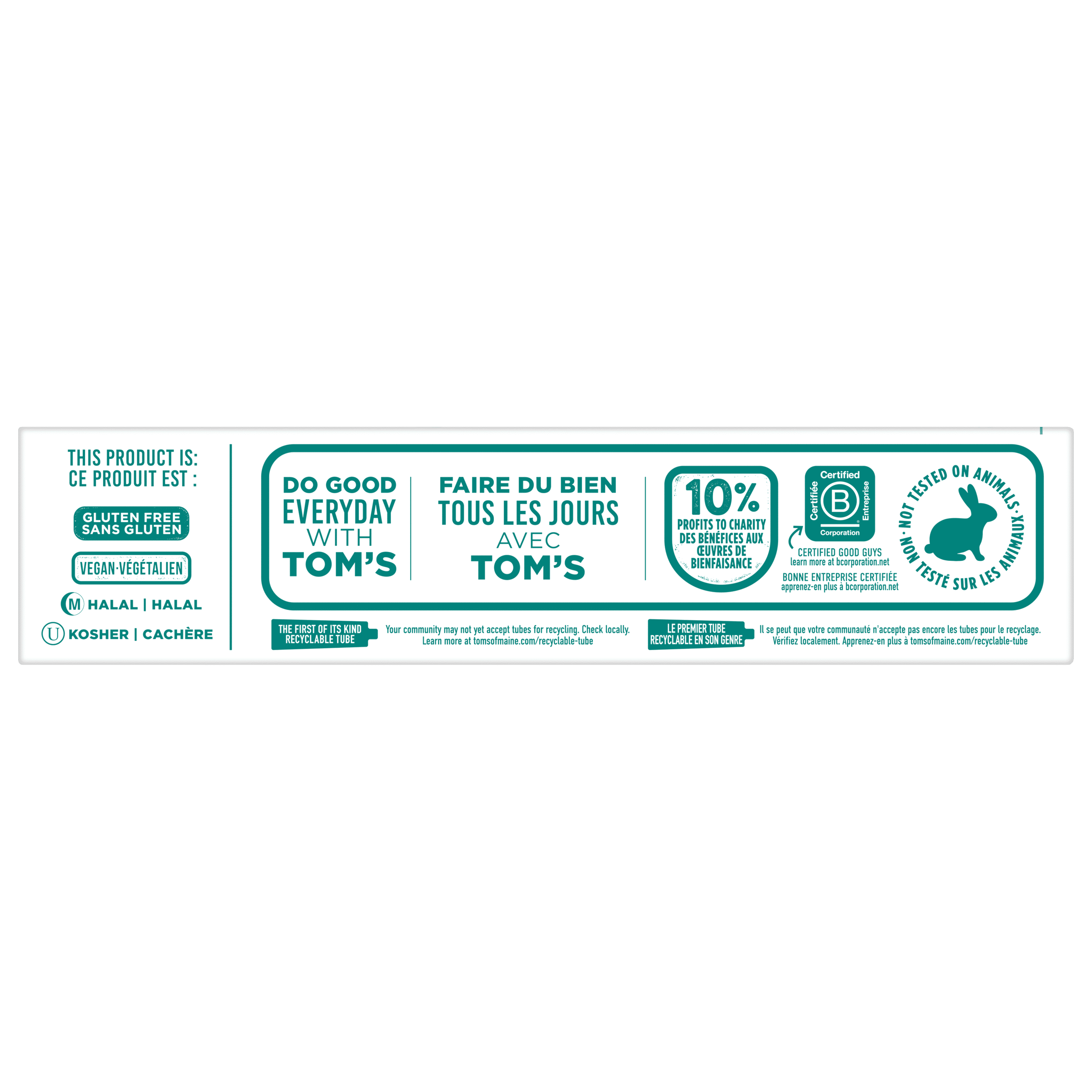 Tom’s of Maine Dentifrice sans Fluorure pour Gencives Sensibles, Menthe, 76 ml