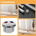 thumbnail image 4 of 10pcs Faucet Handle Labels Hot Cold Water Markers Easy Install Hot and Cold Water Indicator Buttons for Kitchen Bathroom Faucet Replacement Labels for Hotels Schools Restaurants, 4 of 9