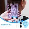 thumbnail image 4 of 5Pcs Hair Dye Tool Kit Plastic Blue Bowl Comb Brush for Home Salon Use, 4 of 8