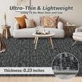 thumbnail image 4 of YUSAZENS 5x7 Modern Washable Area Rug, Soft Non-Slip Bedroom Carpet, Dining Room Rug, Black, 4 of 6