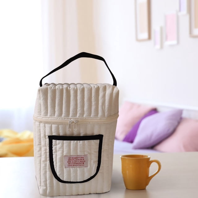 Sac de Rangement Sac à Main Portable Fourre-Tout Matelassé pour Sorties Voyage Essentiels pour Bébé