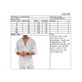 thumbnail image 3 of xiaxaixu Menacute;s Spring Summer Casual T Shirt Solid Color Long Sleeve V Neck Shirts Loose Fit Tops, 3 of 5