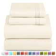 thumbnail image 1 of Nestl King Sheet Set, 1800 Series Microfiber Deep Pocket 4 Piece Bed Sheet Set, 1 of 9