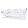 thumbnail image 1 of Bol pour Chat, Bol Surélevé Transparent 3 Bols pour la Maison, 1 of 8