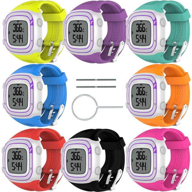 LNGOOR Bracelet de Montre pour Garmin Forerunner 10 15 Sangle Réglable Bracelet de Remplacement