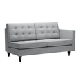 thumbnail image 4 of Modway Empress Mid-Century Modern Upholstered Fabric Right-Facing Loveseat In Light Gray, 4 of 5