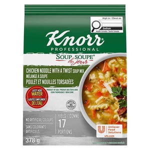 Knorr Nouilles de poulet professionnelles avec mélange de soupe twist 378 g -- 4 par cas