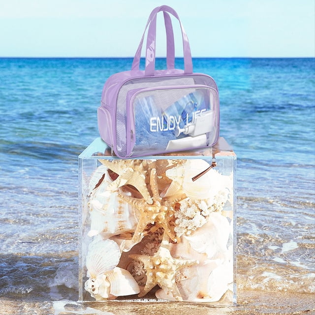 Clearance Items! Gspmoly Beach Bags Sandproof Dry and Wet Separation Swimming Bag Mesh Beach Bag for Swim Pool Bag Beach Tote Bag Grocery Storage Net Bag Clearance Items