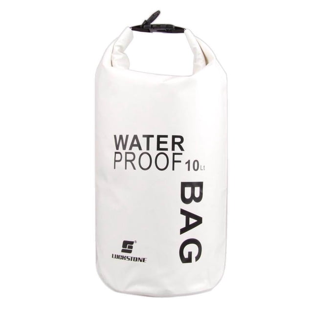 Baohd Sac Pochette Imperméable 10 L Camping Bateau Kayak Rafting Canotage Blanc